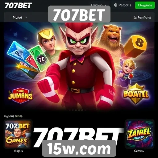 A diversidade de jogos disponíveis no 707BET